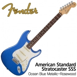 Standard Stratocaster SSS Ocean Blue Metallic-Rosewood